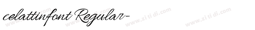 celattinfont Regular字体转换